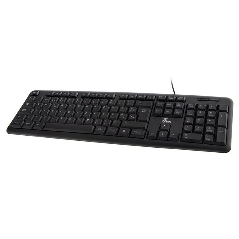 XTECH - Xtech Teclado Estandar Cableado USB Plug and Play Español - XTK-092S