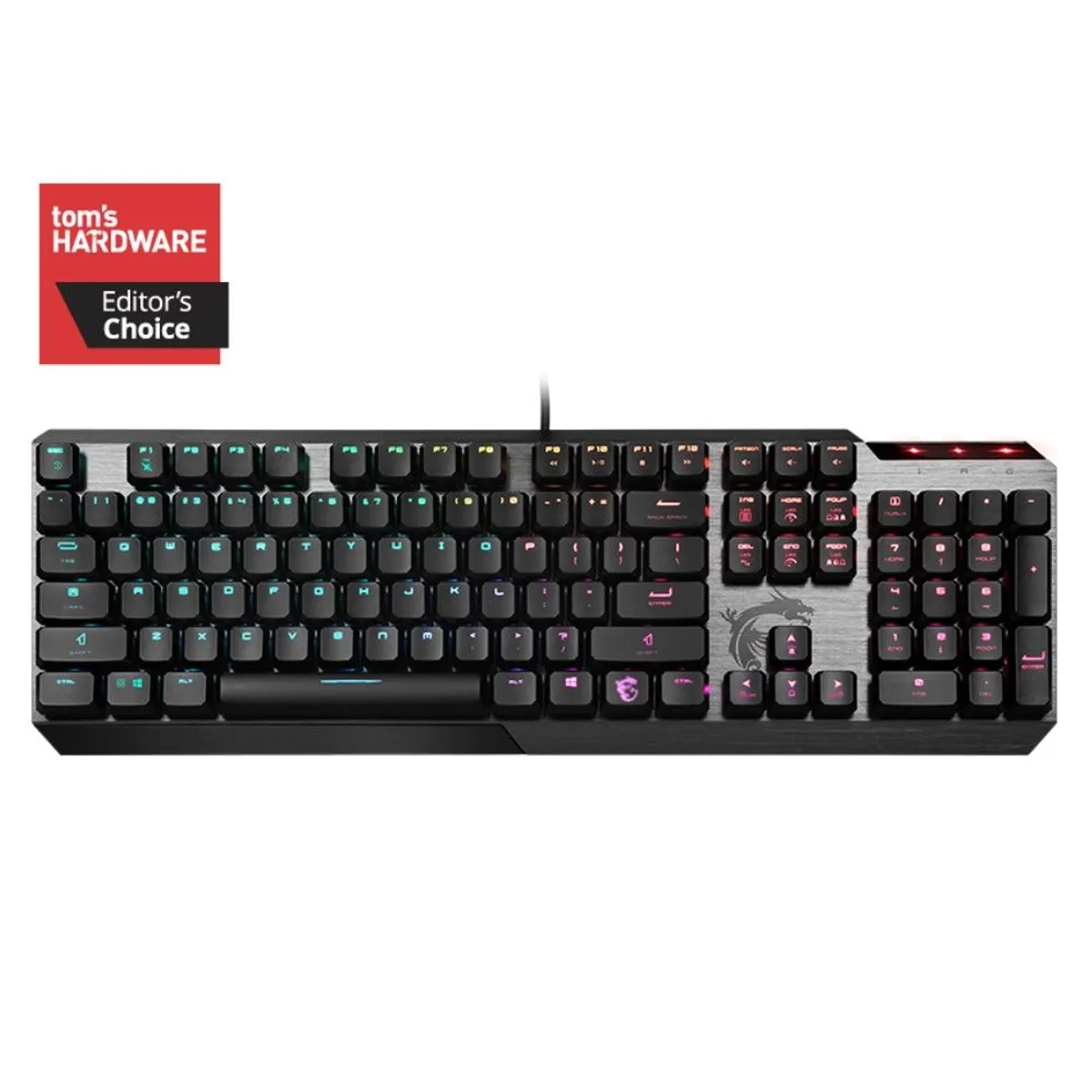 MSI - MSI Teclado Gamer Vigor Low Profile Mecanico Iluminacion RGB US GK50