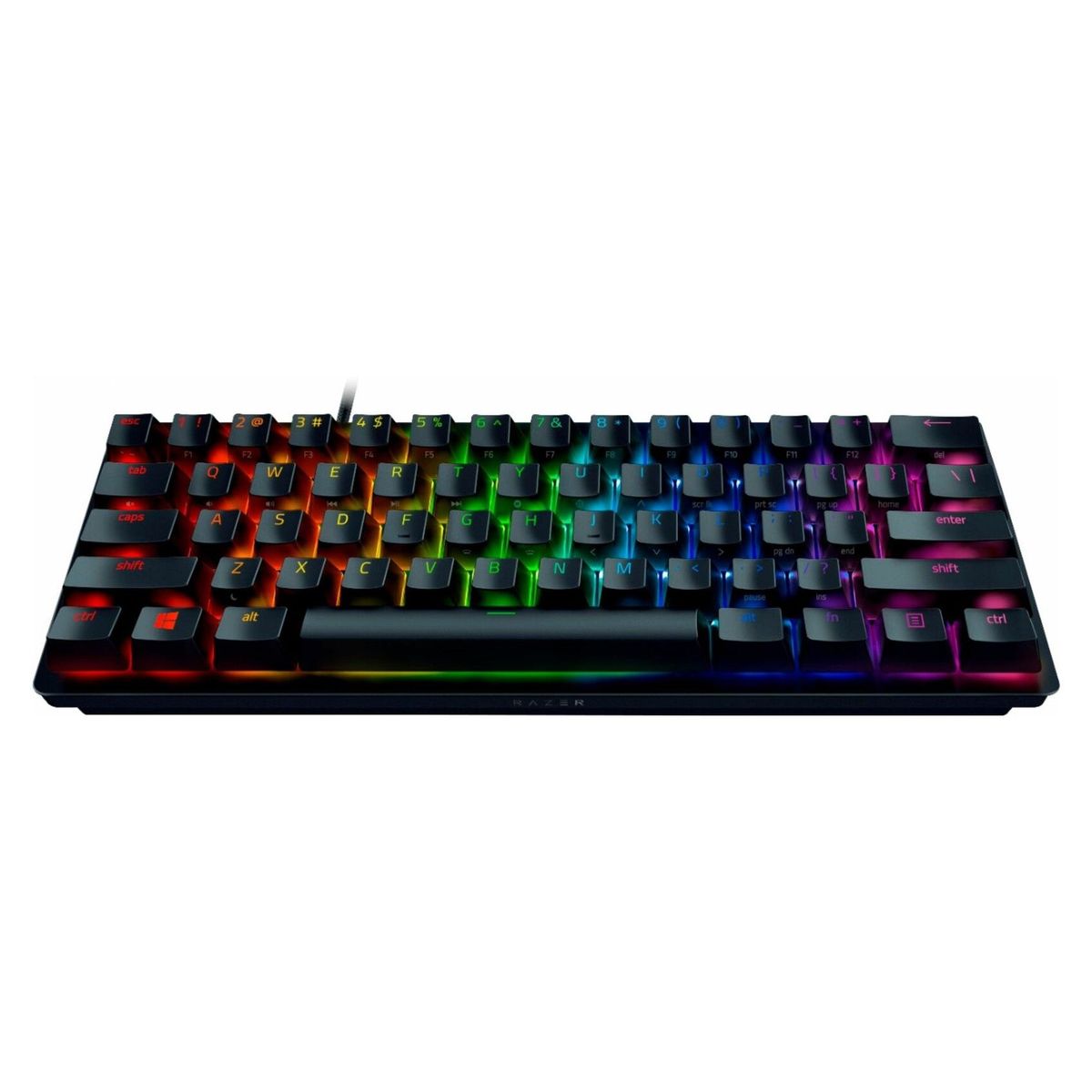 RAZER - Teclado Gamer Razer Huntsman Mini Wired RGB Purple RZ03-03390100-R3M1