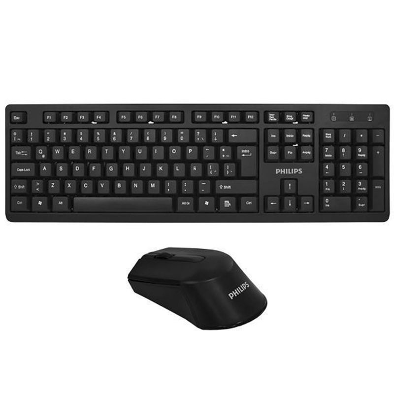 PHILIPS - Philips Kit Teclado y Mouse Inalámbrico Plug and Play C354 - SPT6354