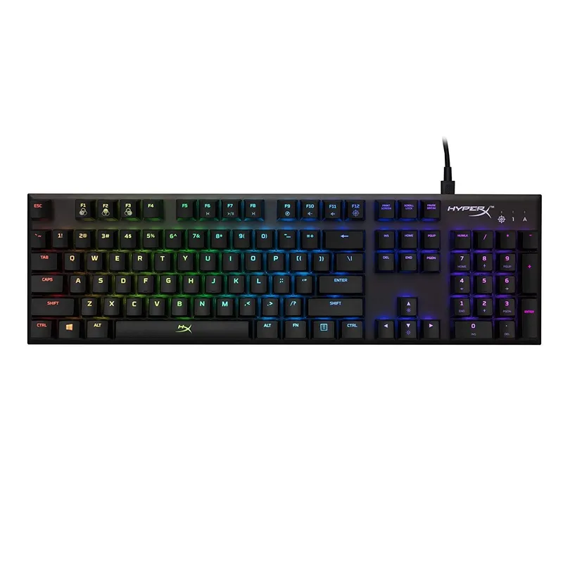 HYPERX - Teclado HyperX Alloy FPS RGB Compacto Light LED Backlit HX-KB1SS2-LA