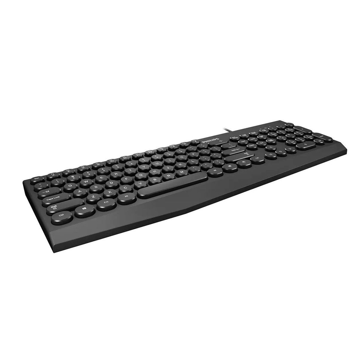 PHILIPS - Philips Teclado Multimedia K313 Wired con Cable Plug and Play SPK6313