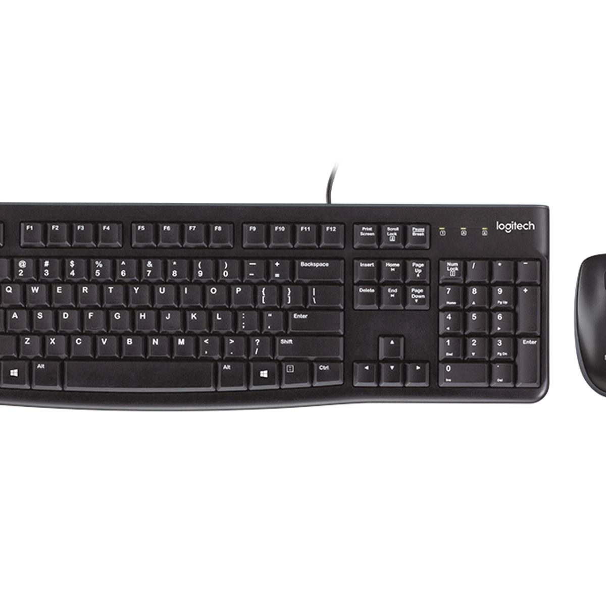 LOGITECH - Logitech Kit Teclado y Mouse MK120 Alámbrico Español Black 920-004428