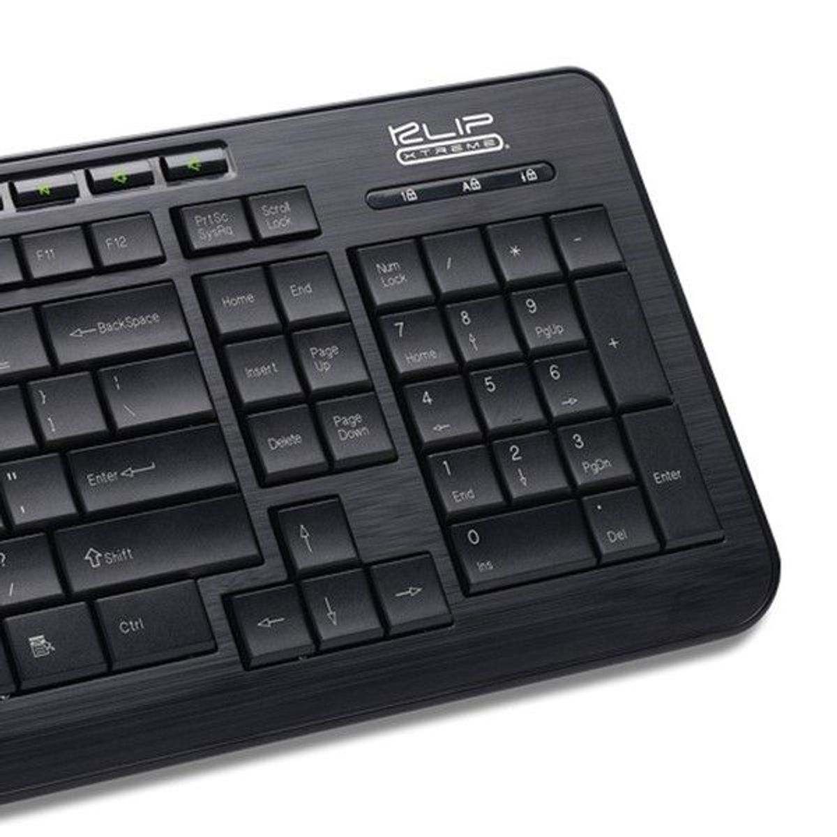 KLIPXTREME - Klip Xtreme Compass Teclado Multimedia Ultradelgado USB - KKM-252S