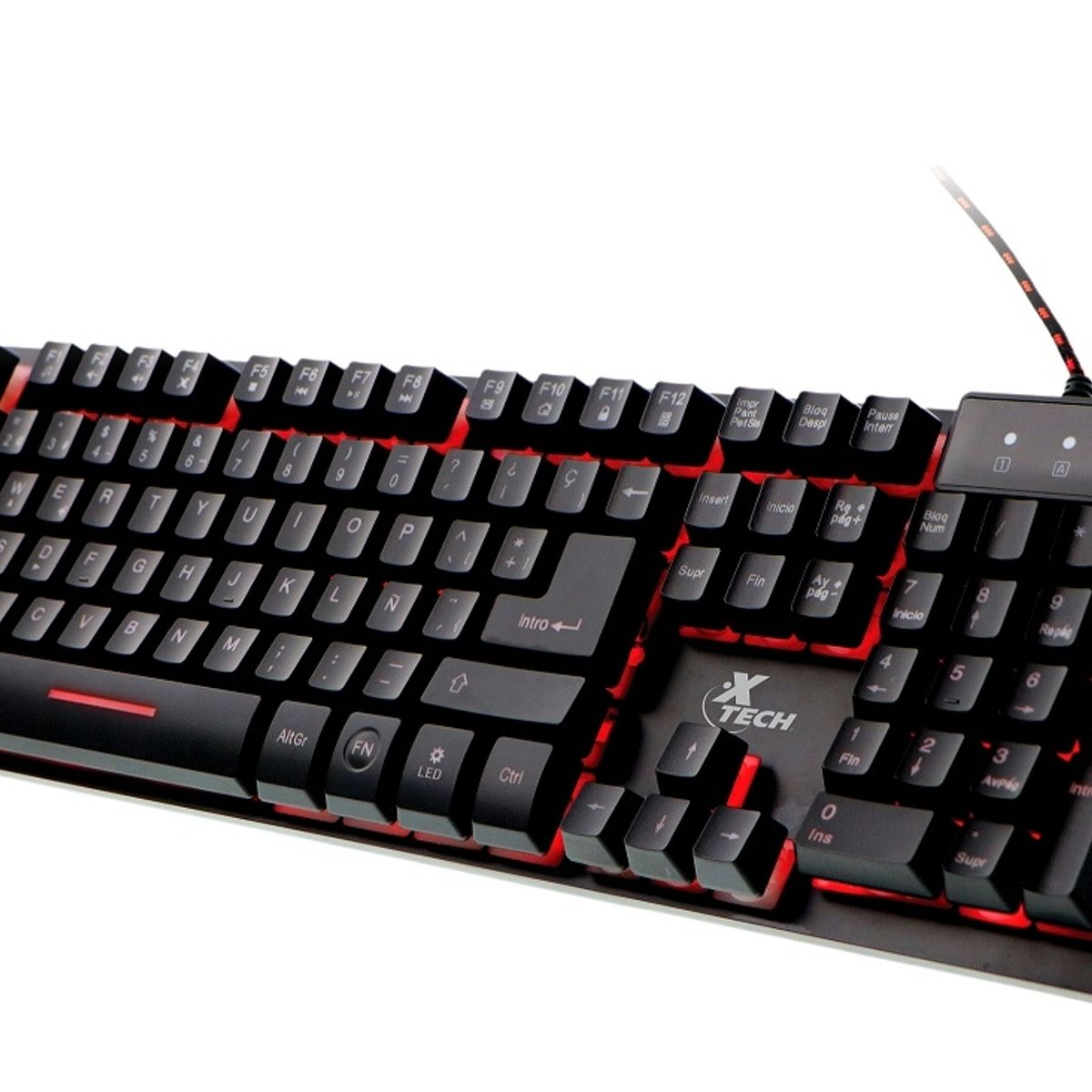 XTECH - Teclado Gamer Wired Xtech Revenger Multimedia Keyboard XTK-520S