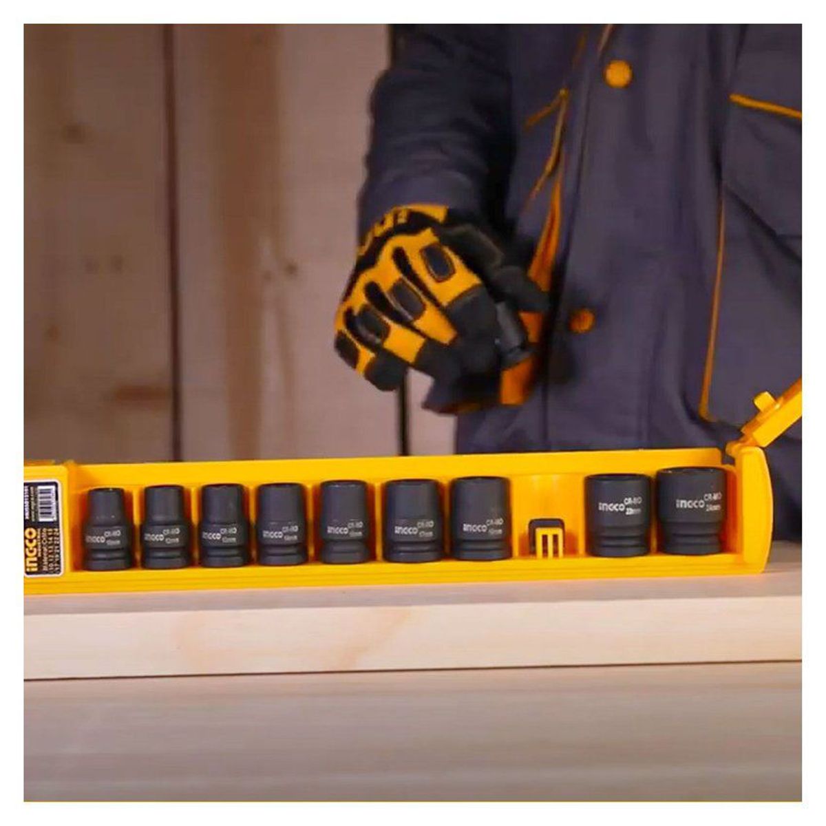INGCO TOOLS - SET DE 10 DADOS Â½" PARA LLAVE DE IMPACTO NÂ°10-24 INGCO - HKISSD12101