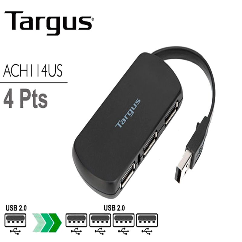 TARGUS - HUB USB TARGUS 4 PORT 2.0 NEGRO (ACH114US)