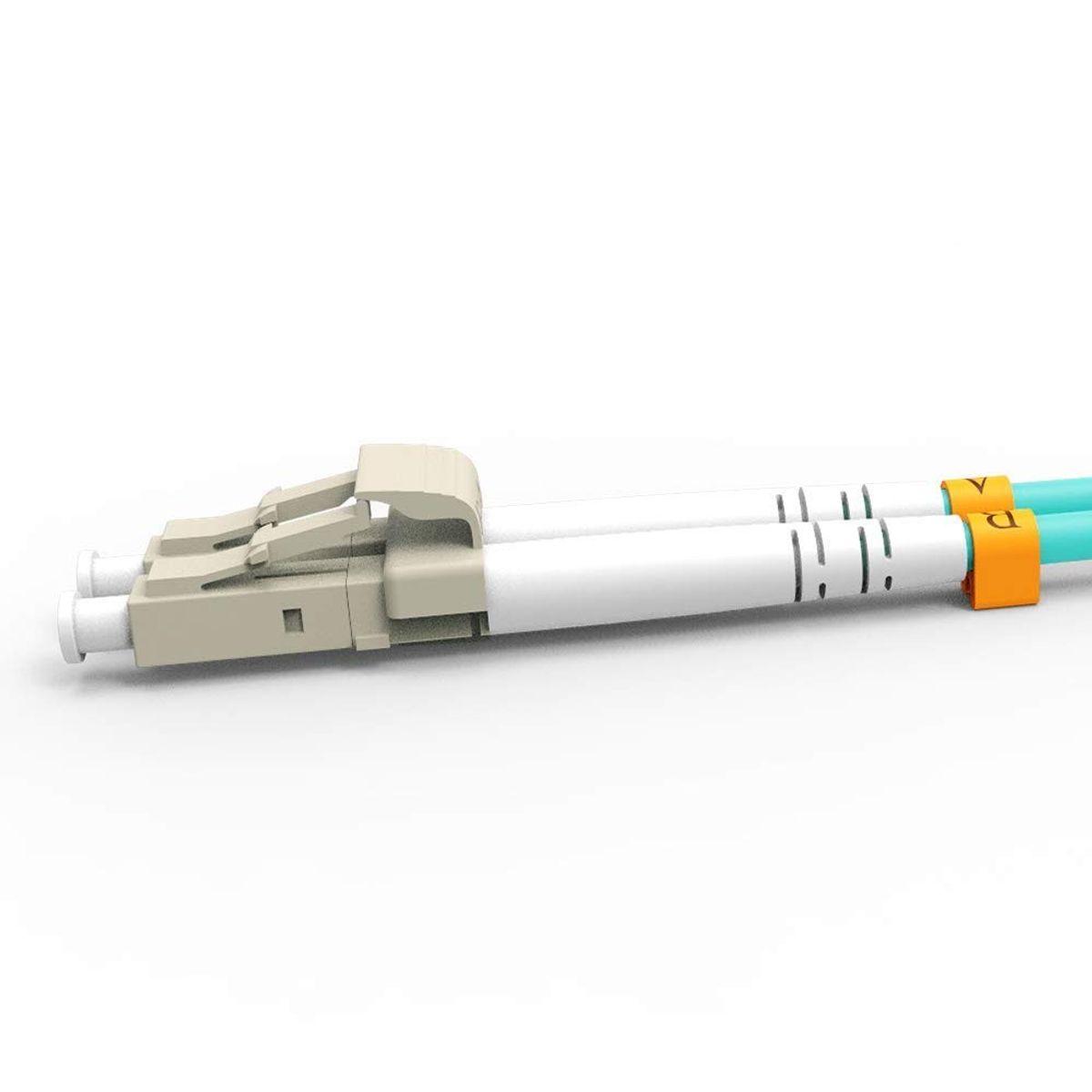 GENERICO - Cable patch cord de fibra optica OM3 3.0mm LC-LC 50dB 50/25 5 Metros