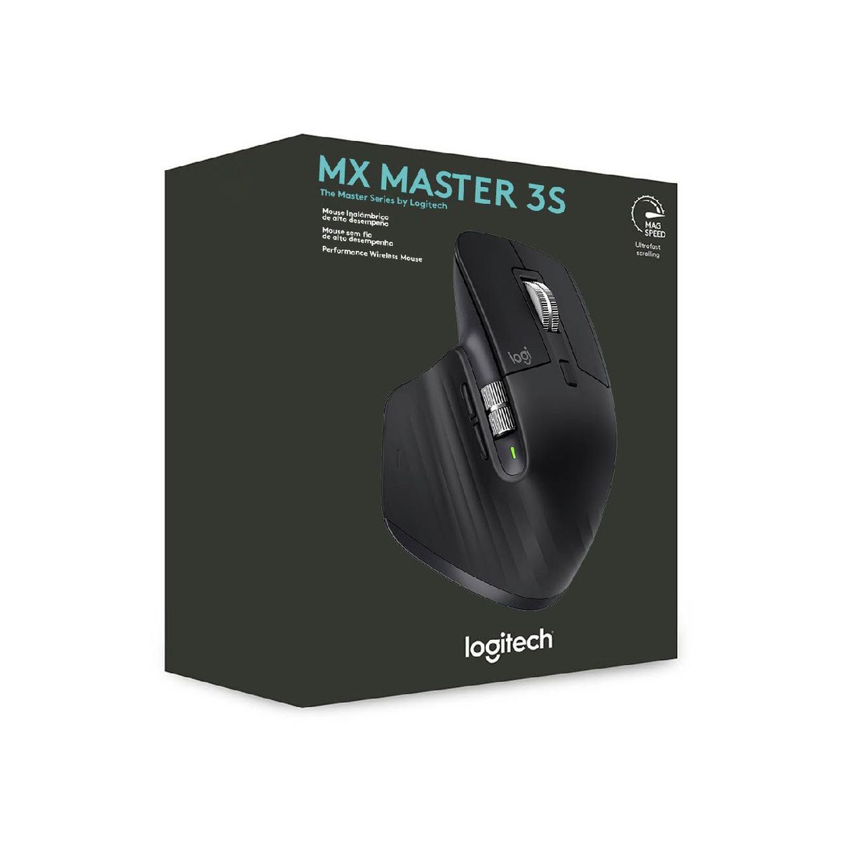 LOGITECH - Mouse Logitech Mx Master 3S Wireless 8K USB-C Graphite 910-006561