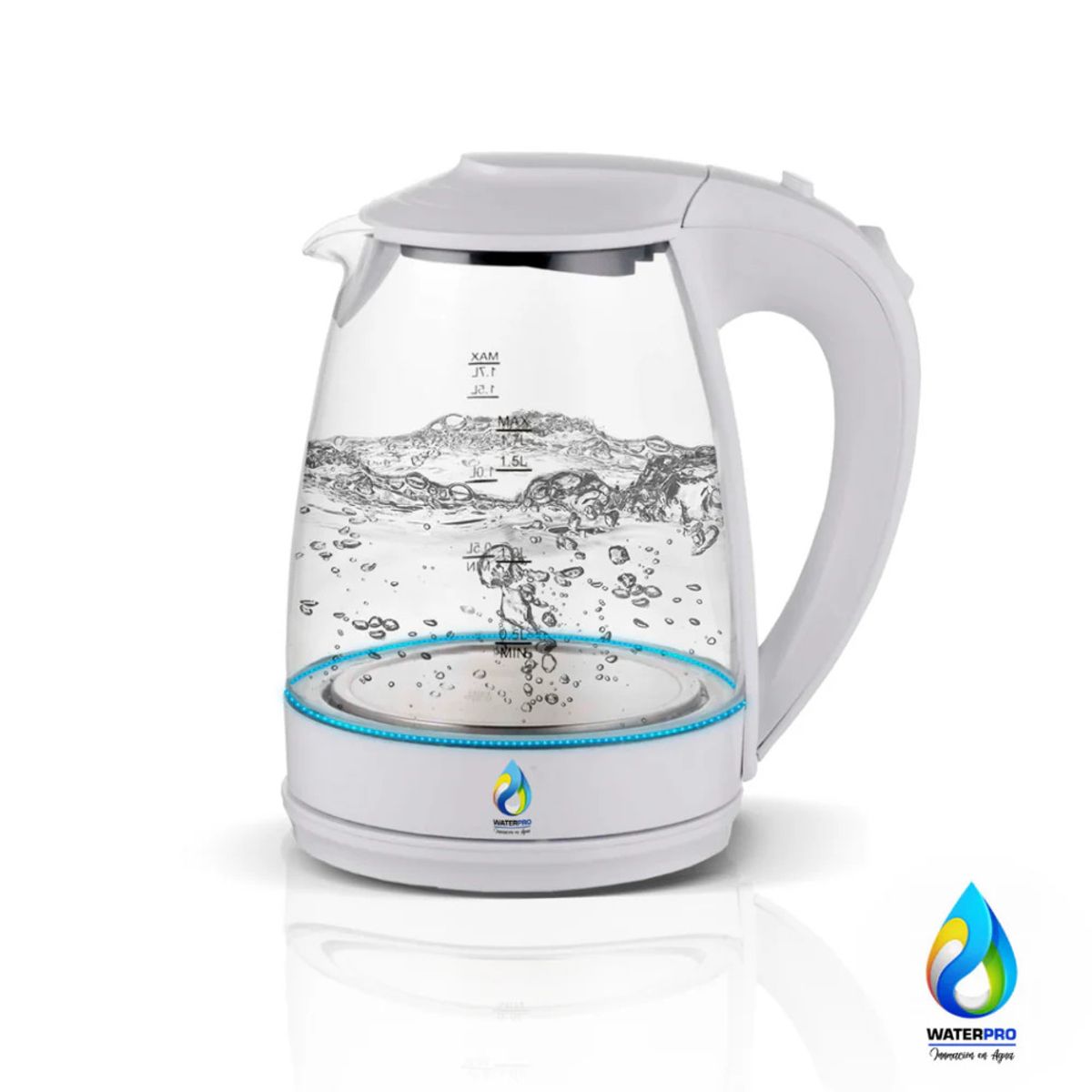 WATERLIFE - Hervidor Eléctrico WaterPro Libre de BPA - Blanco