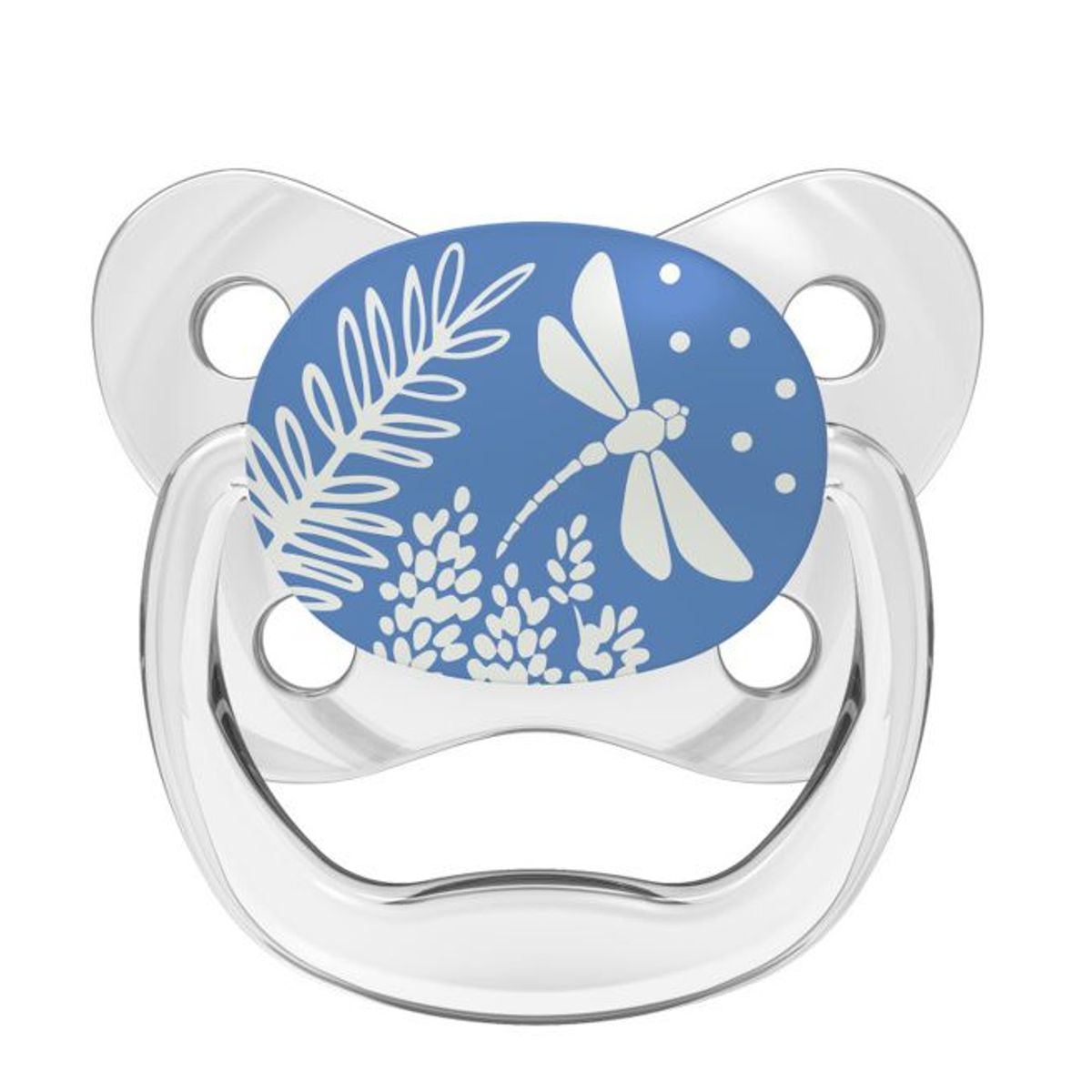 DR BROWNS - Chupón Prevent brilla en la oscuridad modelo Libélula Blanca