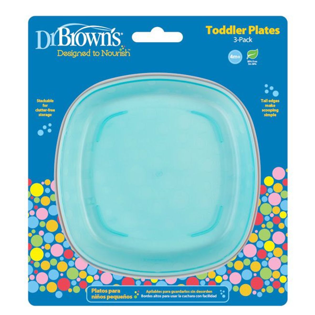 DR BROWNS - Pack 3 Platos para Niños