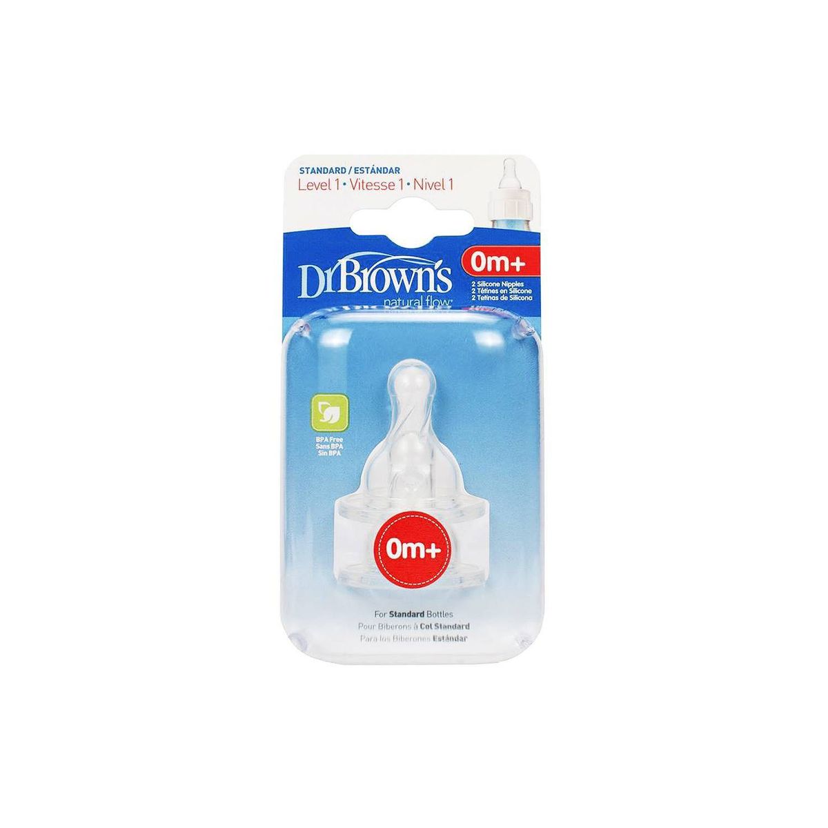 DR BROWNS - Set x2 Tetinas  nivel 1 Boca Estrecha