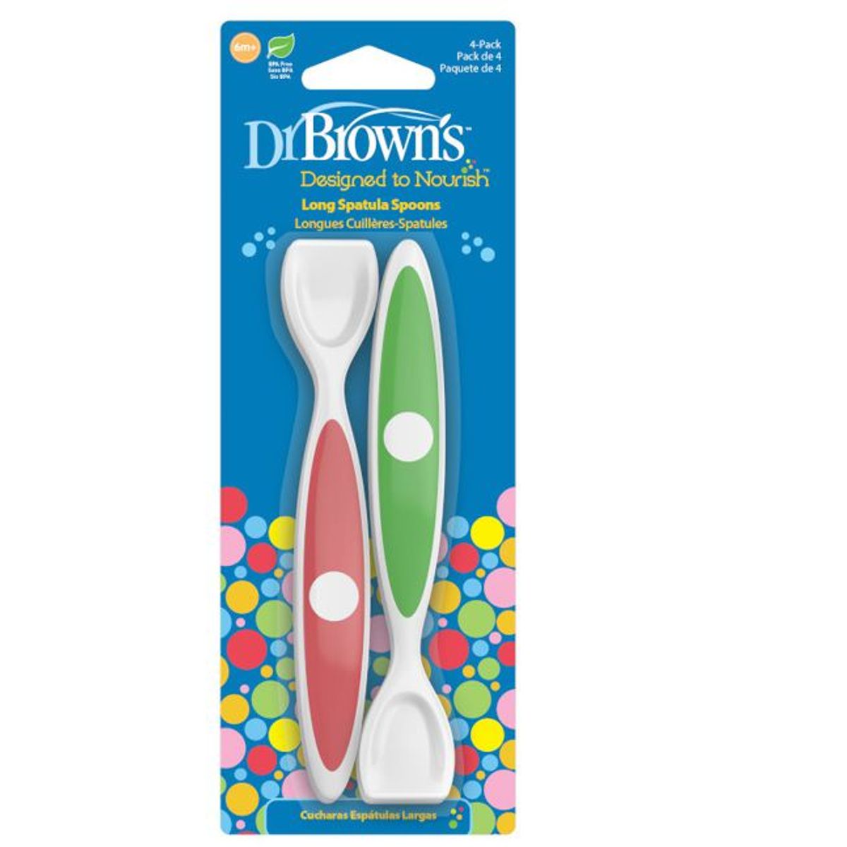 DR BROWNS - Setx4 cucharas largas para 6 meses