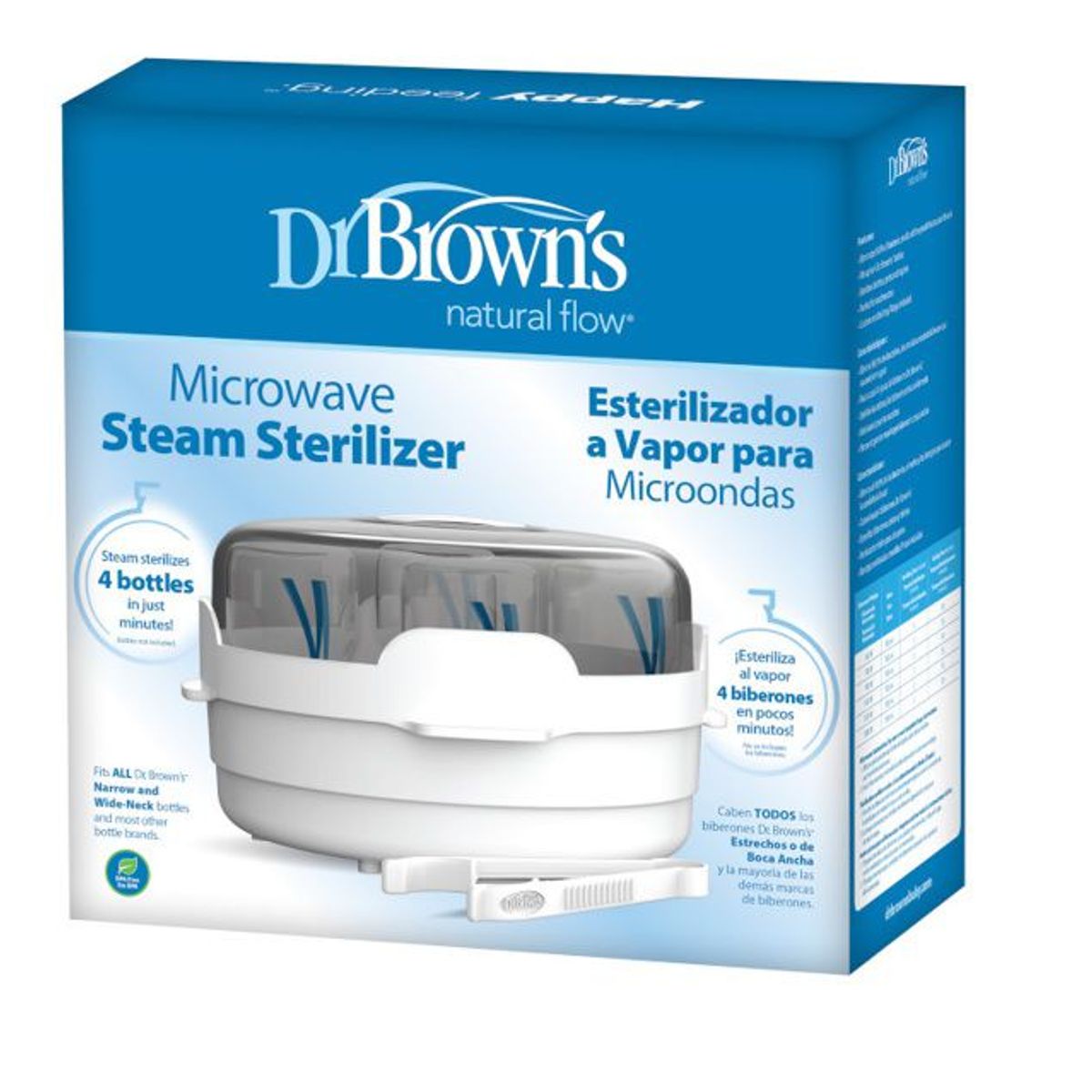 DR BROWNS - Esterilizador A Vapor Para Microondas