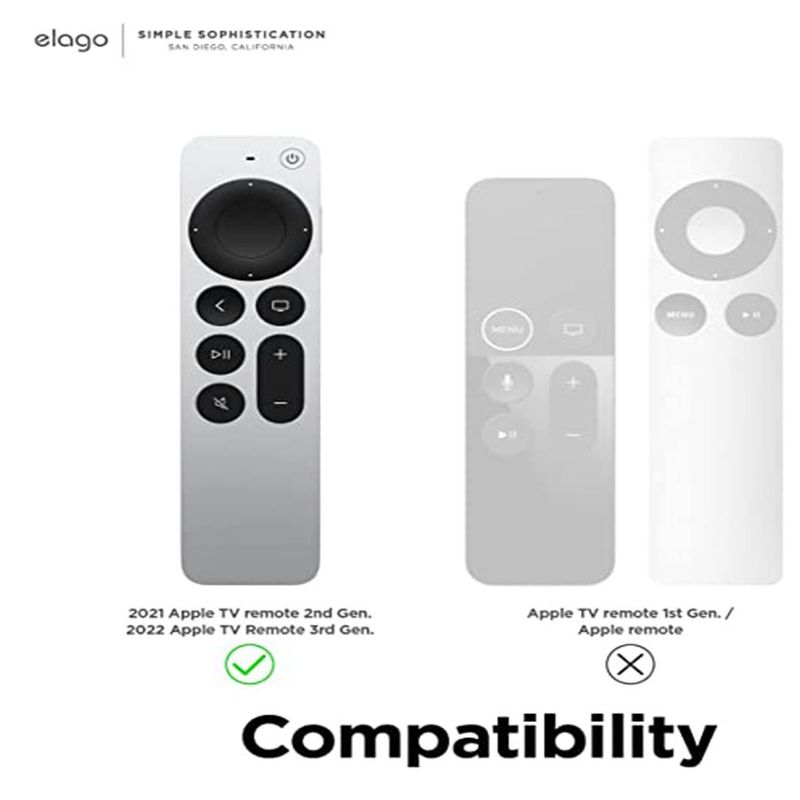 GENERICO - Funda R1 Compatible Con Apple TV Siri Remote 2021 Tecnología Magnética