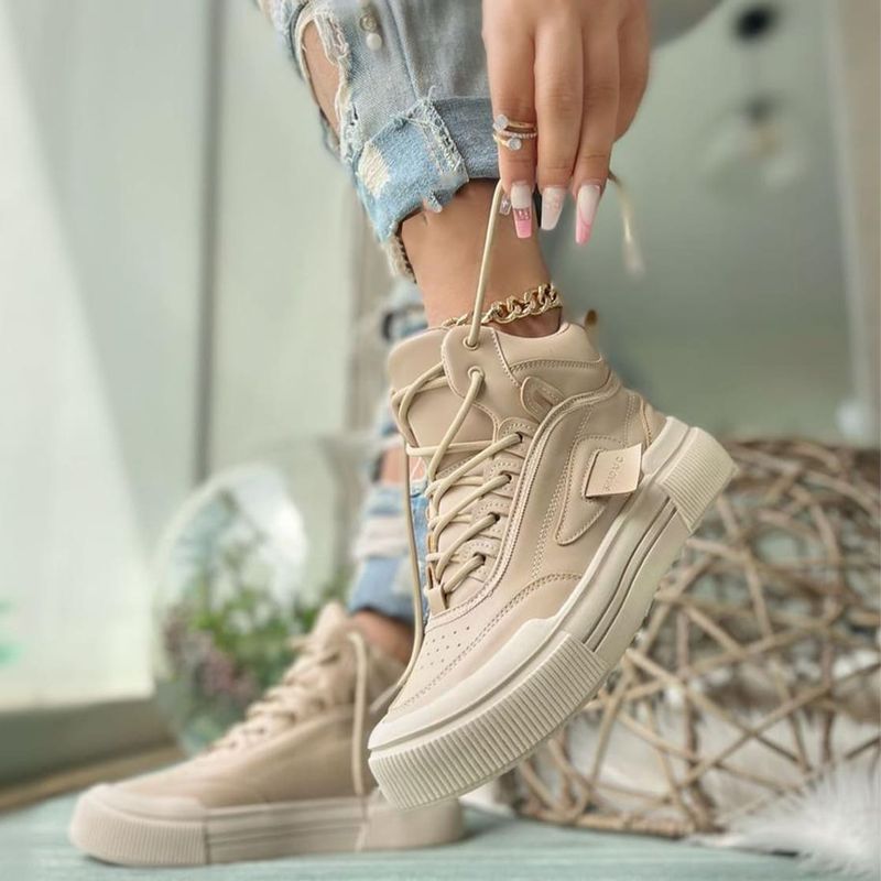 GENERICO - Zapatilla Mujer Addison Clifford Beige