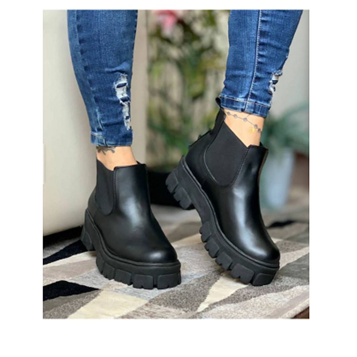 GENERICO - Botin Mujer 2052L-55 Madame Vastra Negro