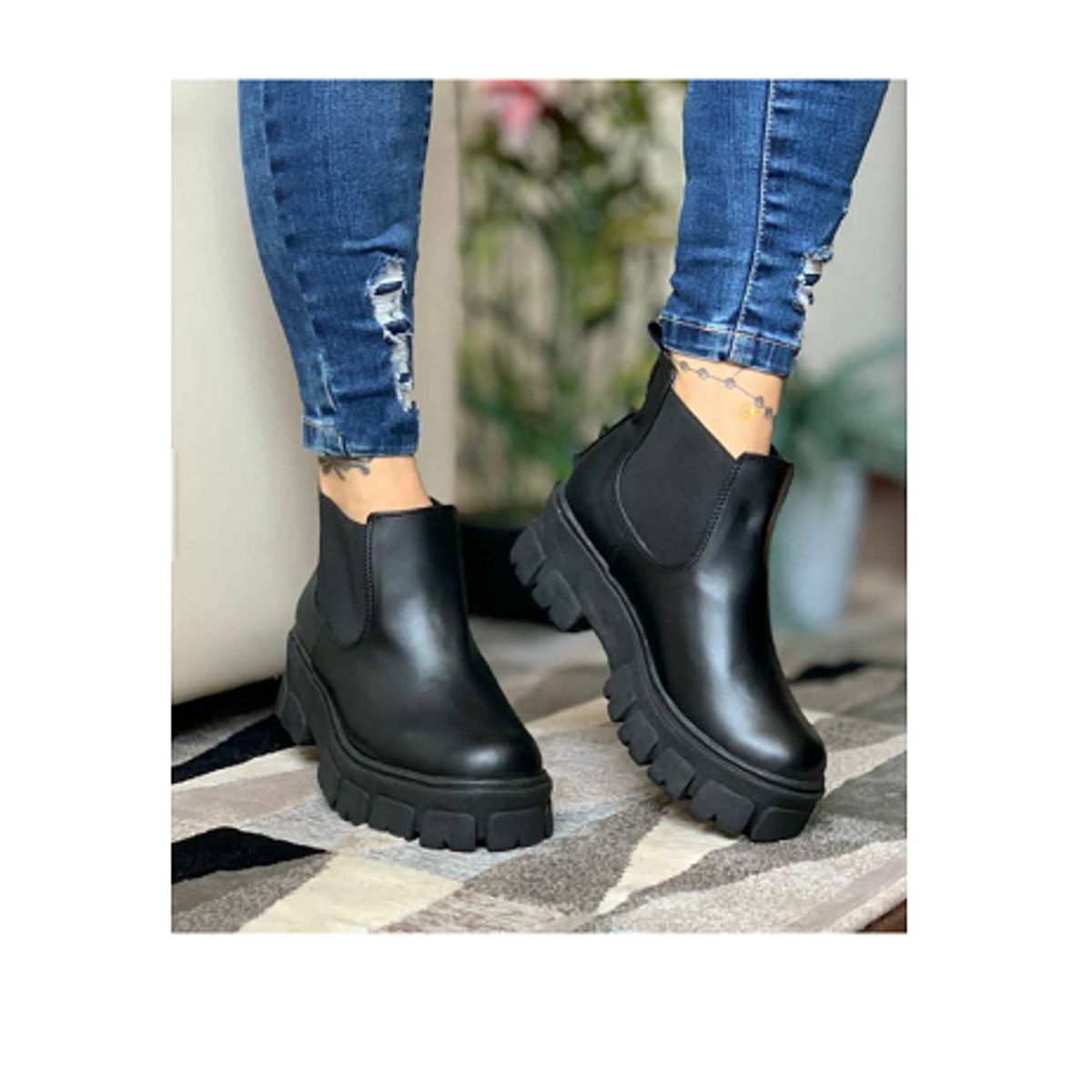 GENERICO - Botin Mujer 2052L-55 Madame Vastra Negro