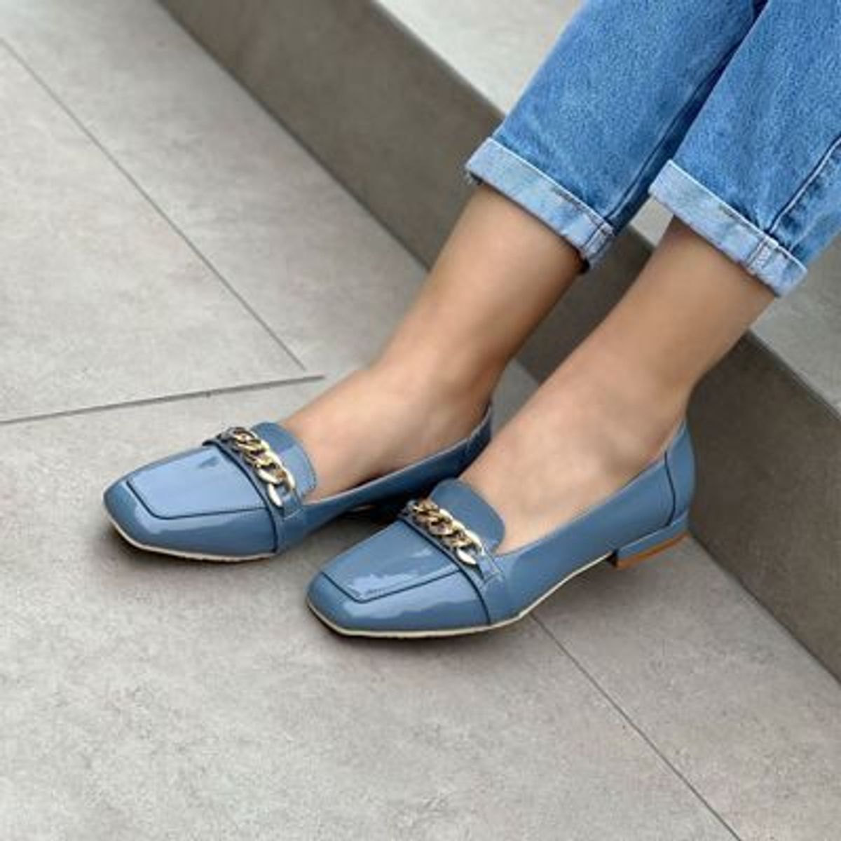 GENERICO - 13835C-58 Mocasin Mujer Mm58 Color Celeste