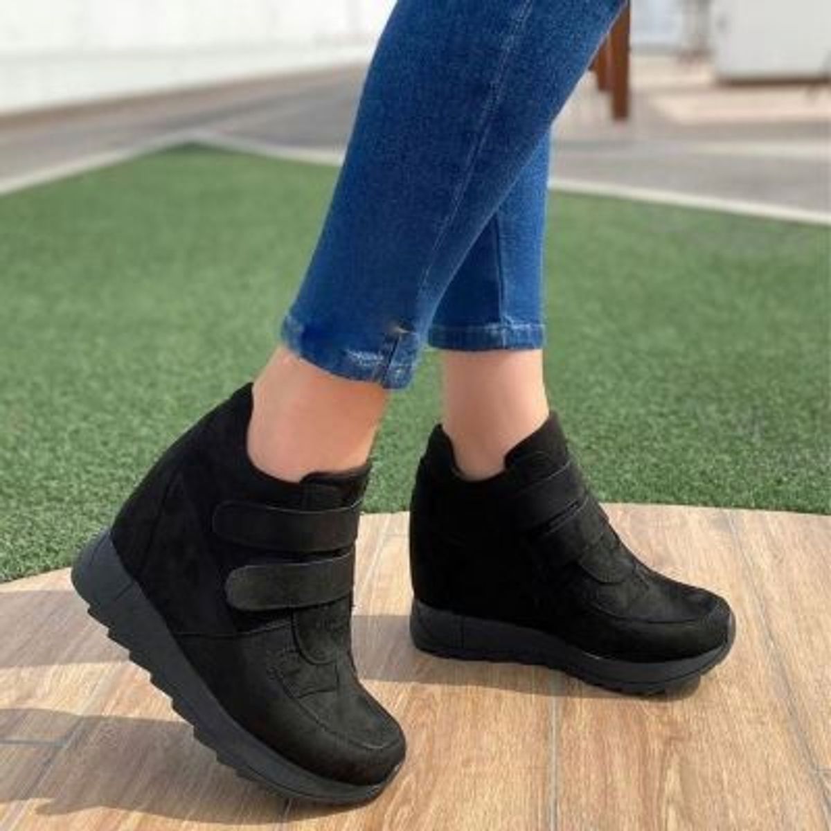 GENERICO - 088L-55 Zapatilla Mujer Aixa # 5 Negro