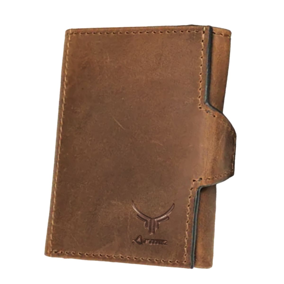 ARMUZ - Billetera de Cuero Vacuno De Tres Cuerpos 1036