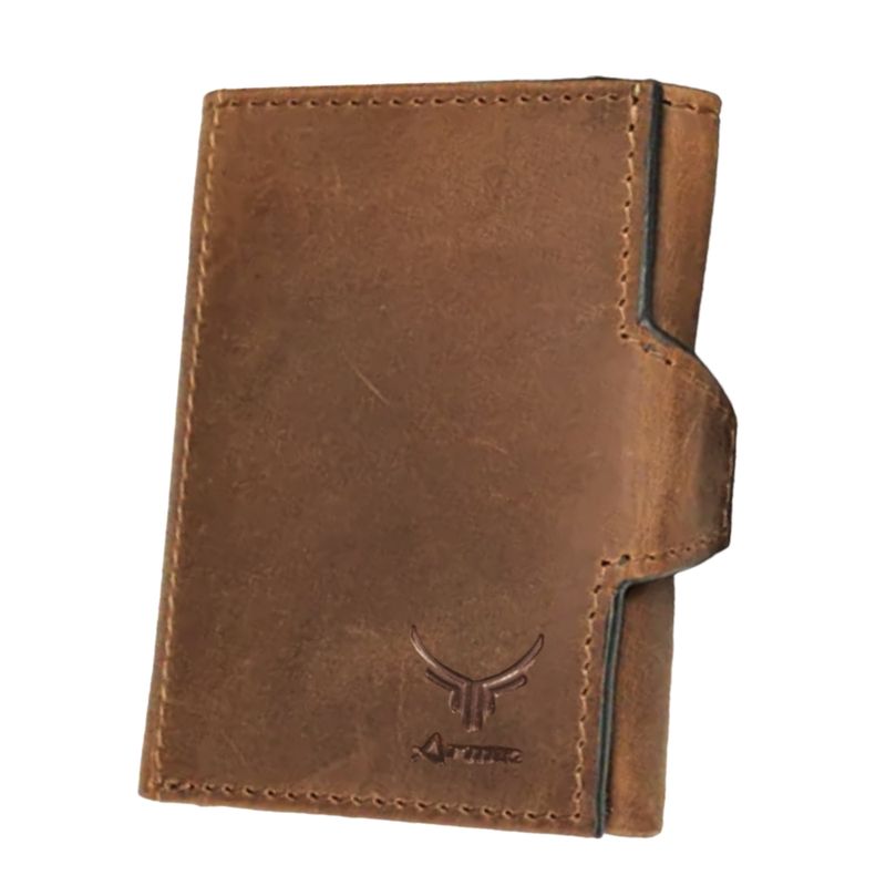 ARMUZ - Billetera de Cuero Vacuno De Tres Cuerpos 1036