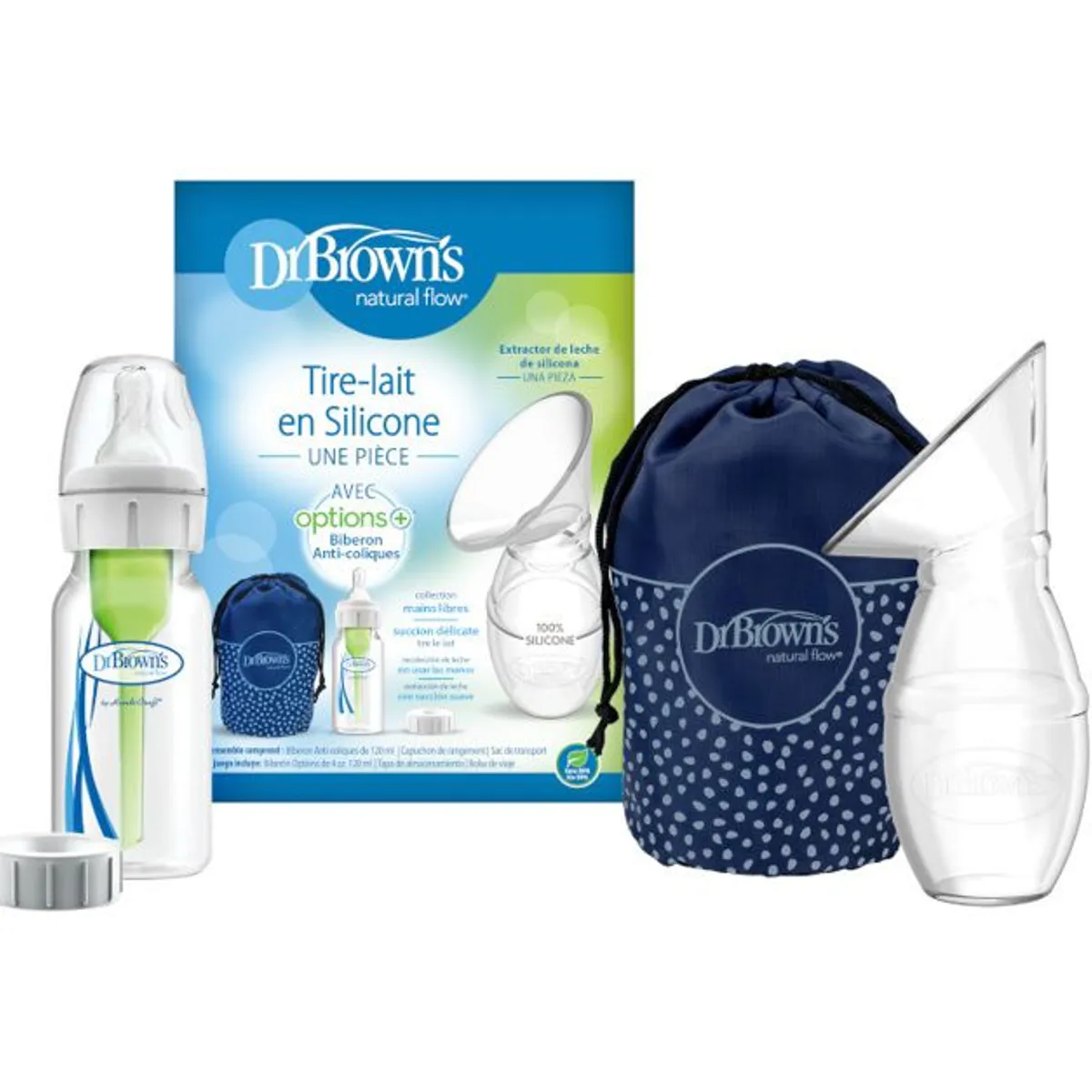 DR BROWNS - Colector de leche materna con biberón boca estrecha