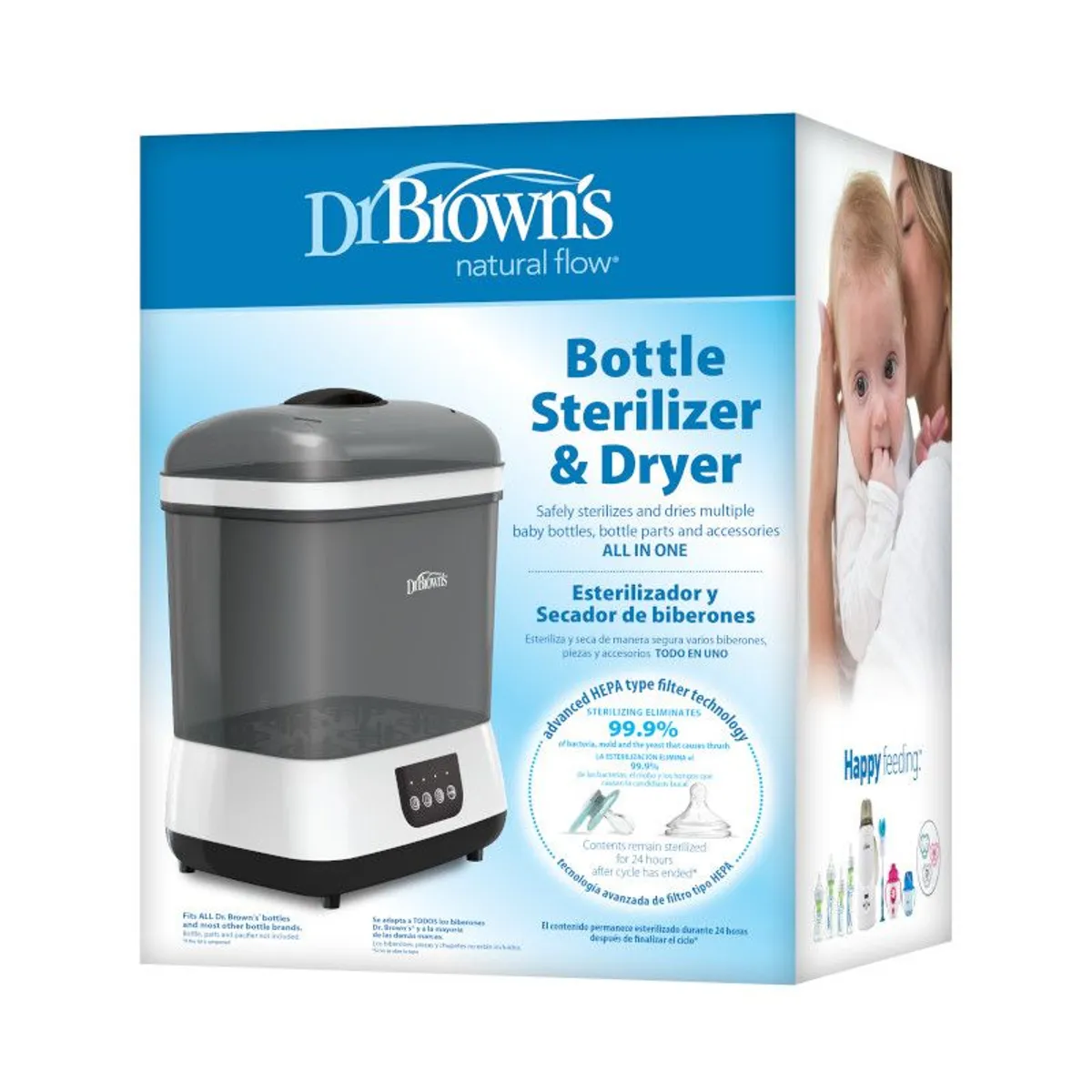 DR BROWNS - Esterilizador y Secador Eléctrico de Biberones