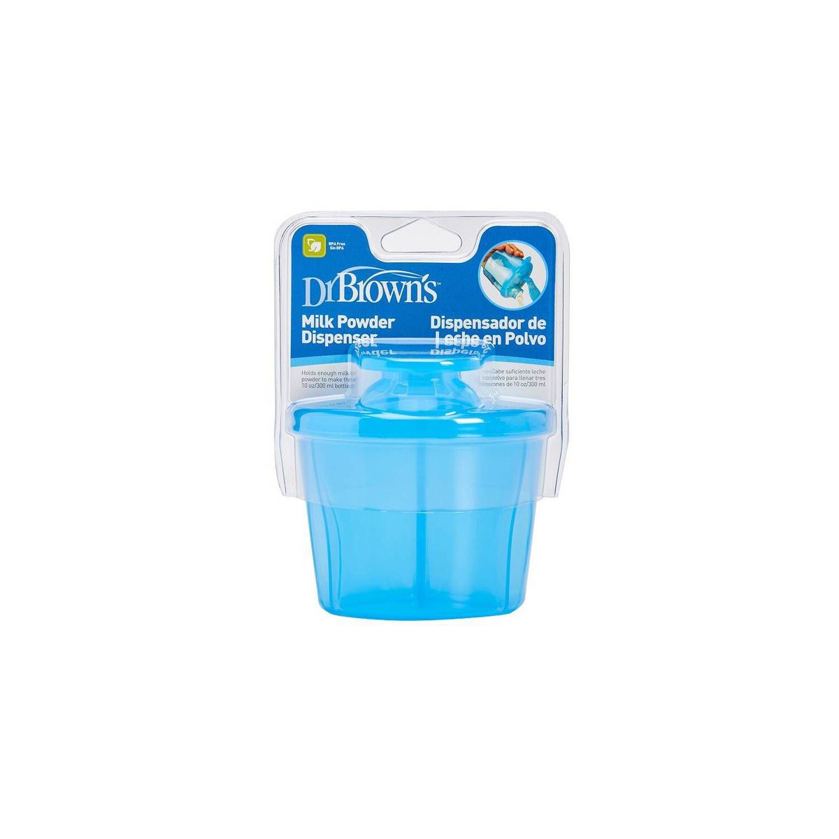 DR BROWNS - Dispensador de leche polvo color Azul