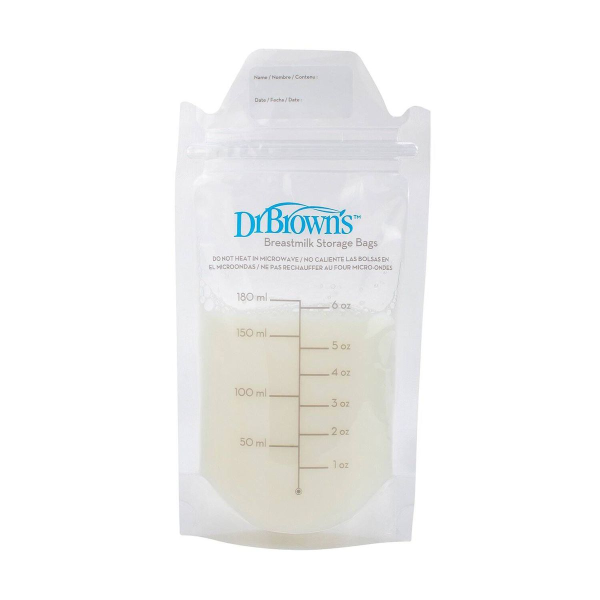 DR BROWNS - Bolsas para almacenar leche materna x25 unids