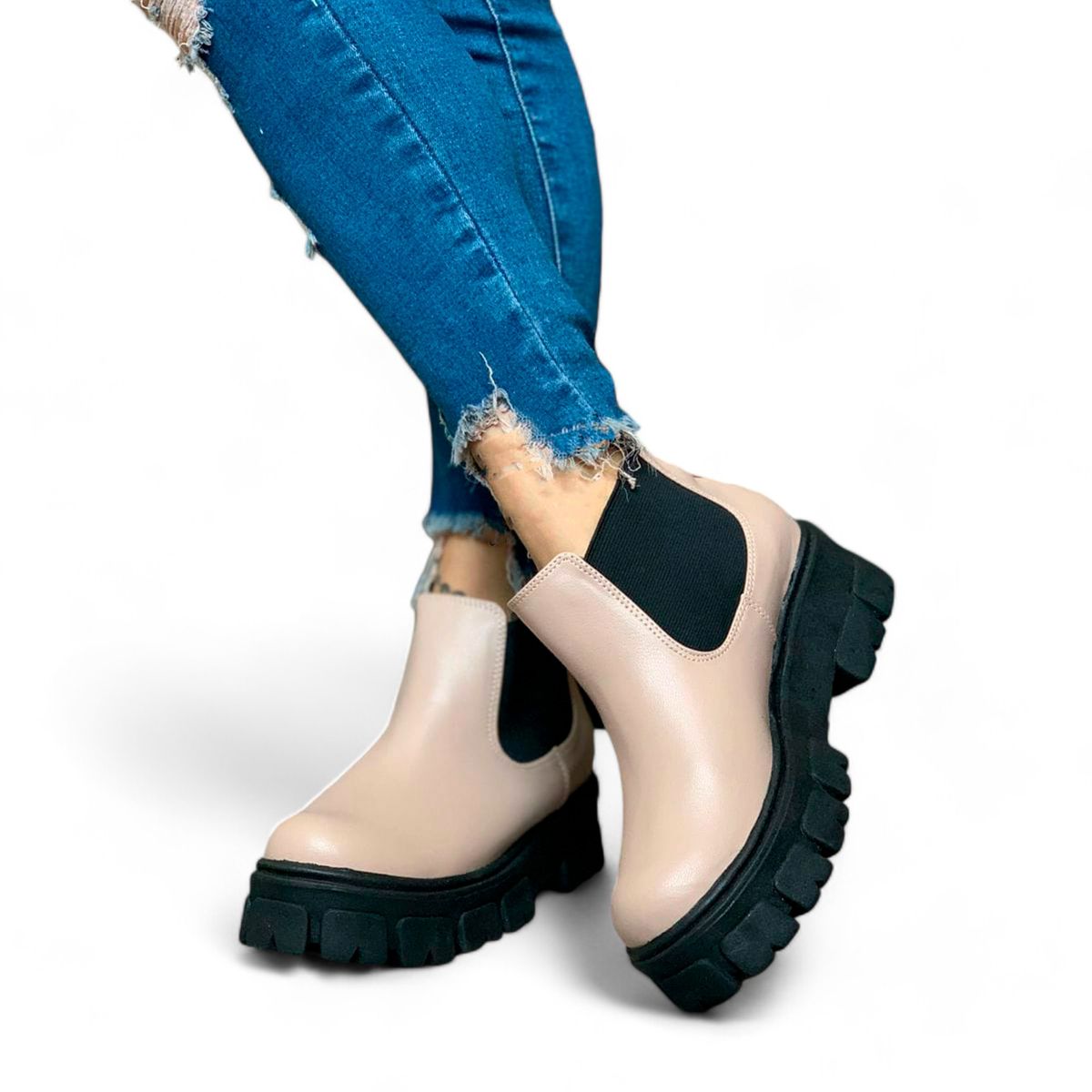 GENERICO - Botin Mujer 2052L-55 Madame Vastra Beige