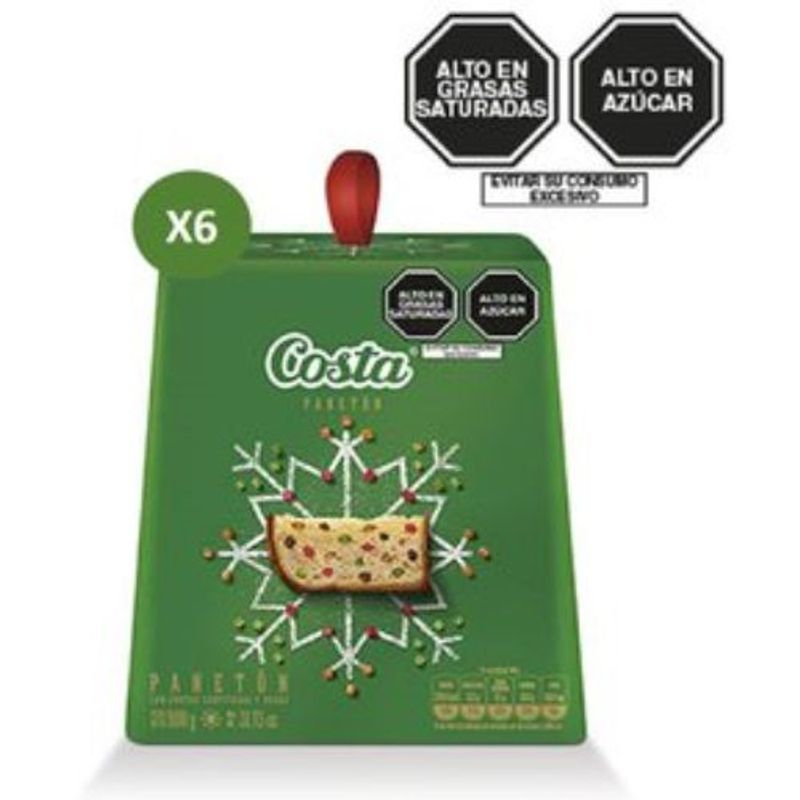 COSTA - Caja X6 Paneton Costa Caja 800 Gr