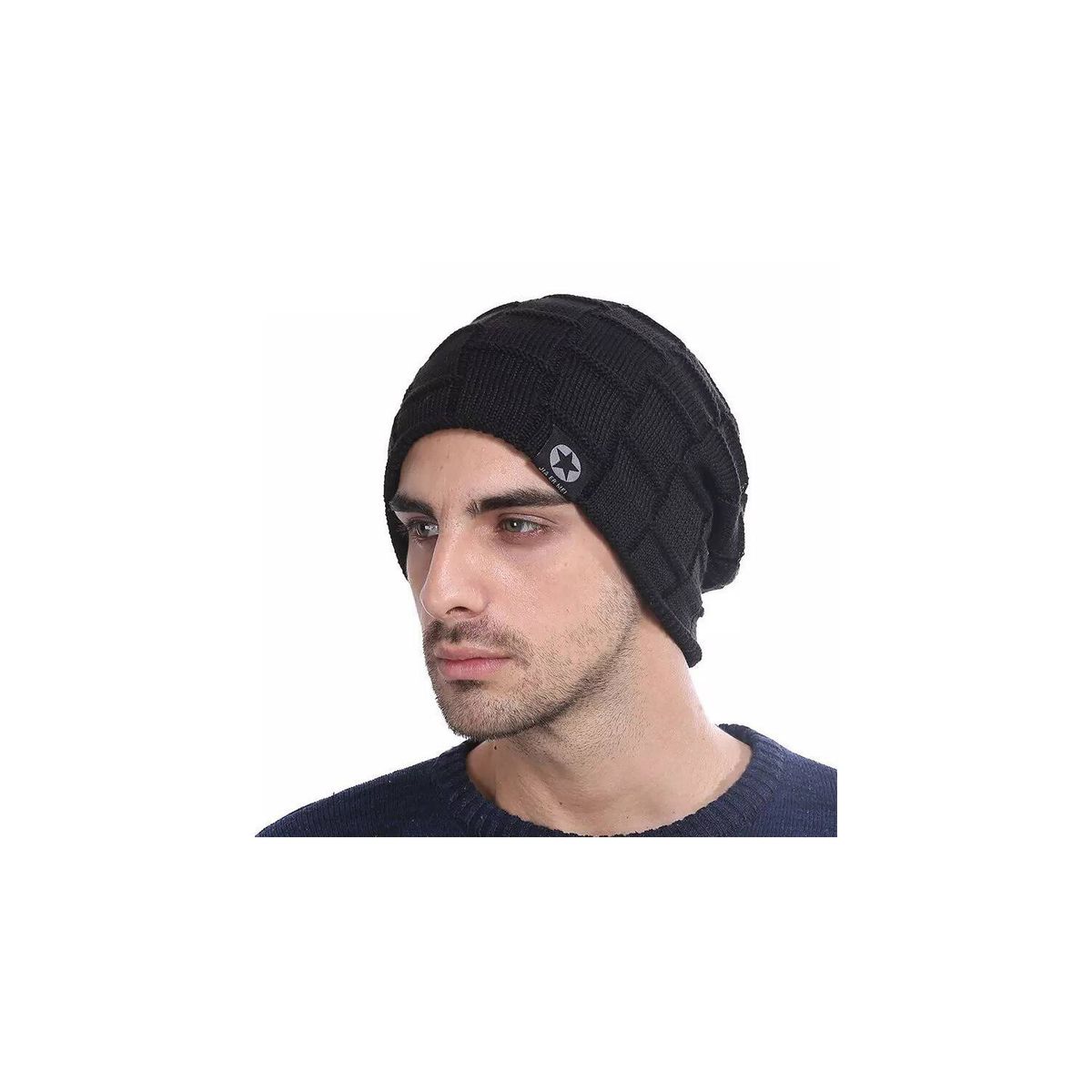 KAST PE - Beanie Nick Gorro Forrado en Peluche  Negro