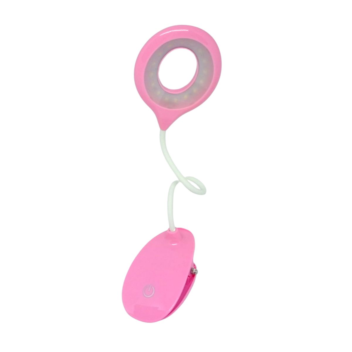 GENERICO - Lampara Led Usb Escritorio Tactil 360 C/ Clip Rosado