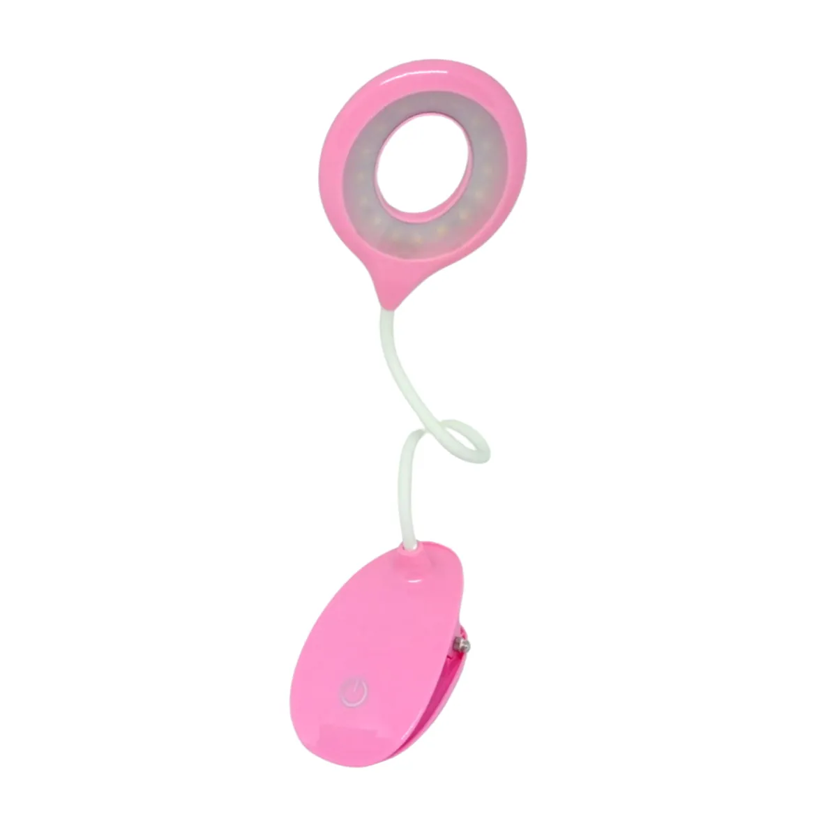 GENERICO - Lampara Led Usb Escritorio Tactil 360 C/ Clip Rosado