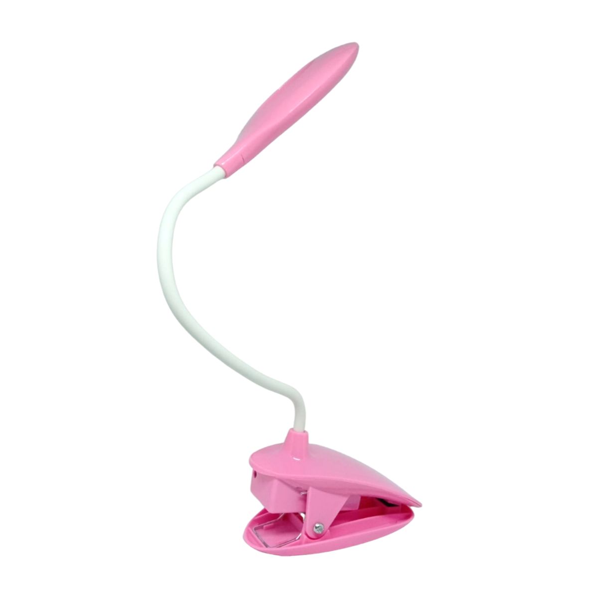 GENERICO - Lampara Led Usb Escritorio Tactil 360 C/ Clip Rosado