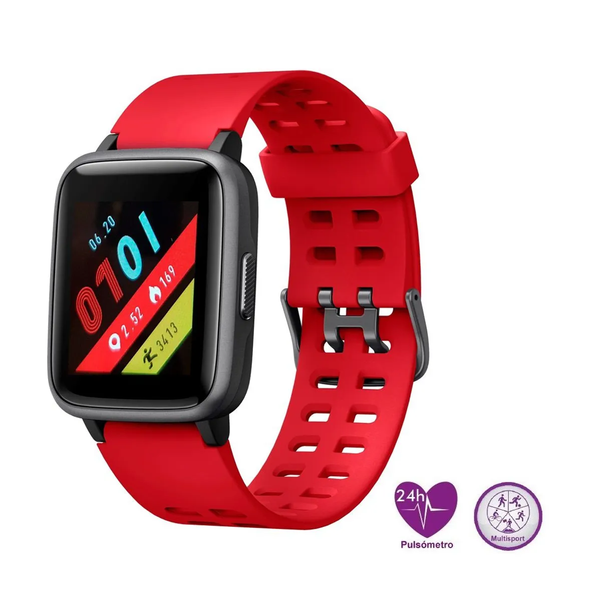 LEOTEC - SMARTWATCH LEOTEC MULTISPORT WORLDFIT RED