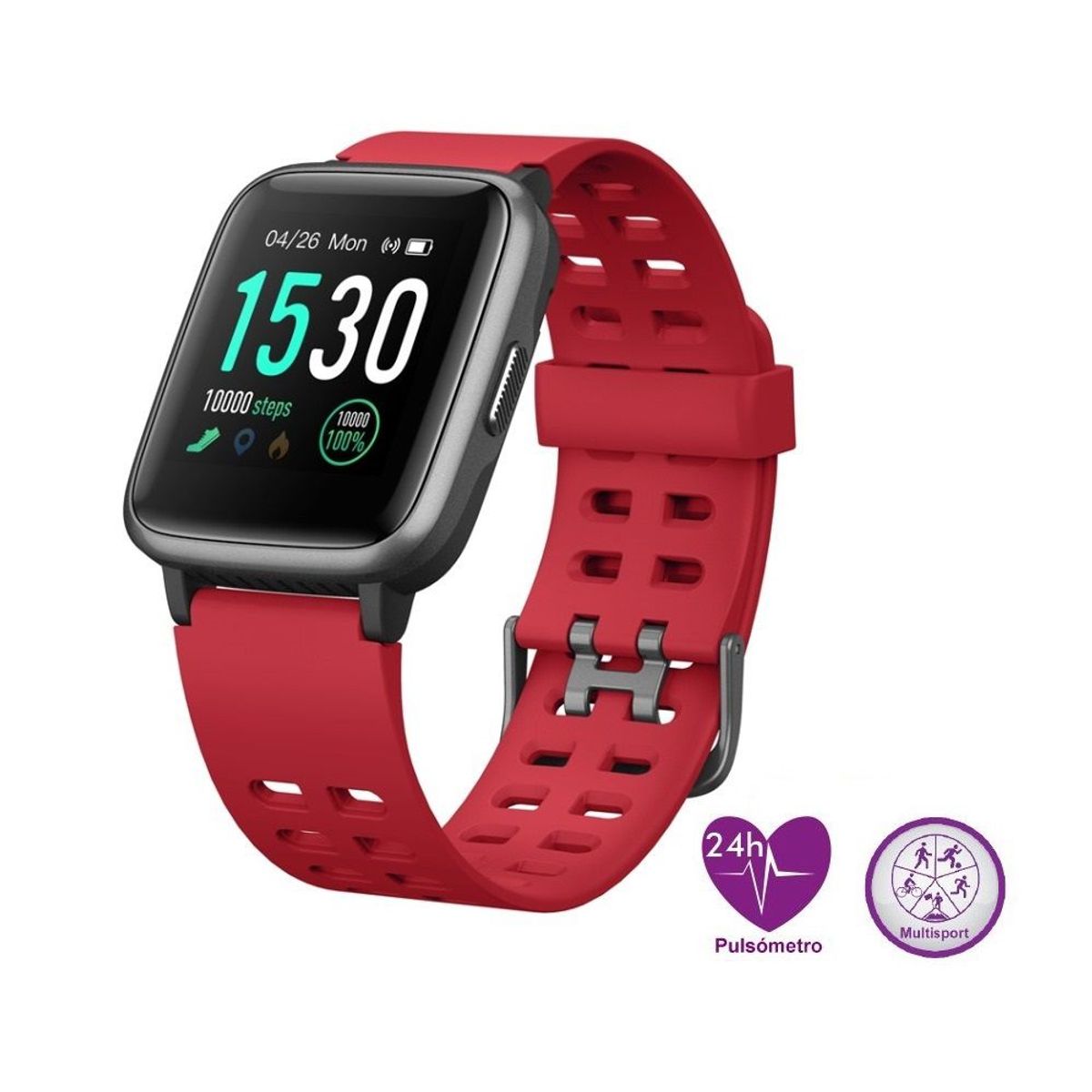 LEOTEC - SMARTWATCH LEOTEC MULTISPORTS FIT 814 RED