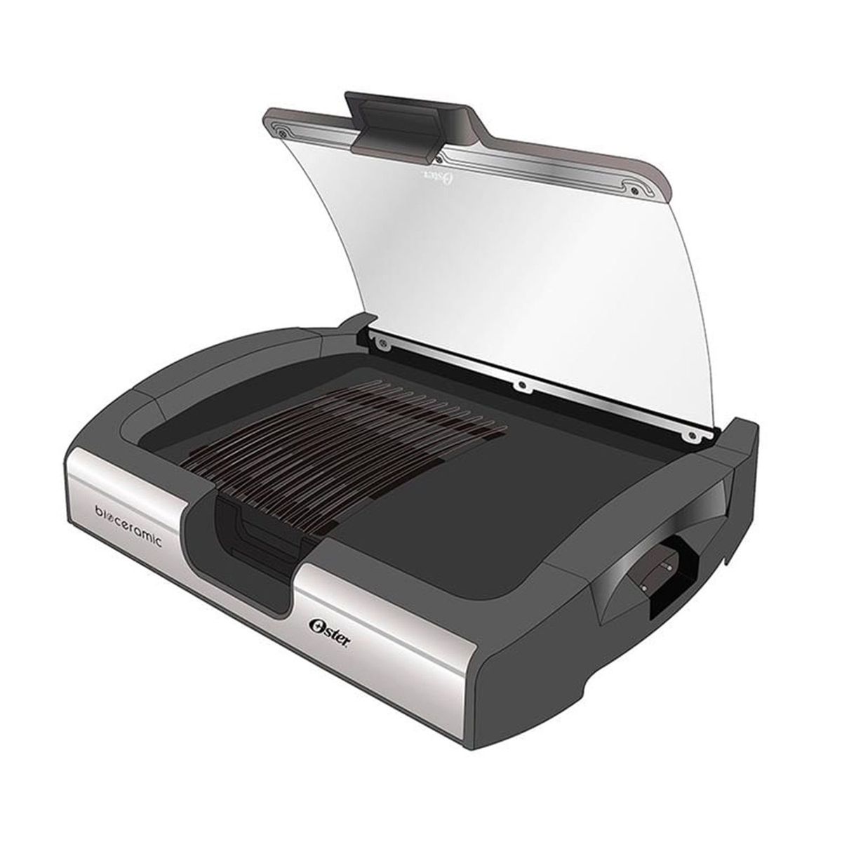 OSTER - Parrilla y plancha  Oster CKSTGR3006 color negro