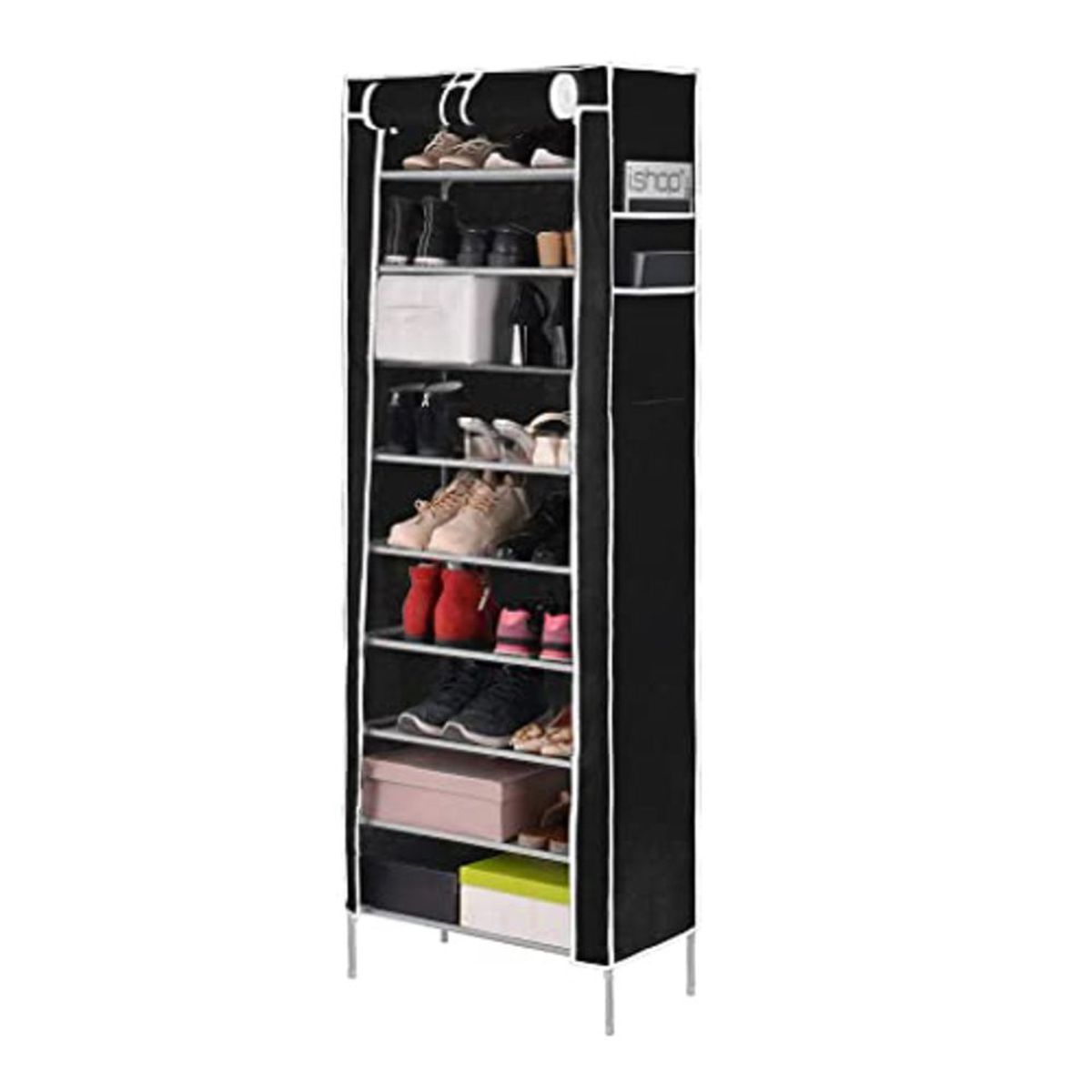 GENERICO - Zapatera Organizador De Metal 9 Niveles Ropero Zapatillas Estante