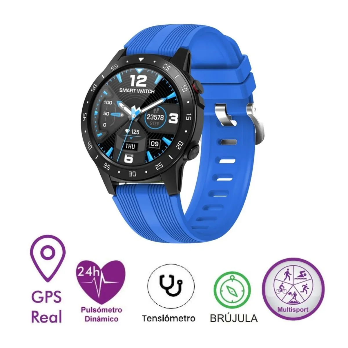 LEOTEC - SMARTWATCH LEOTEC MULTISPORT GPS BLUE