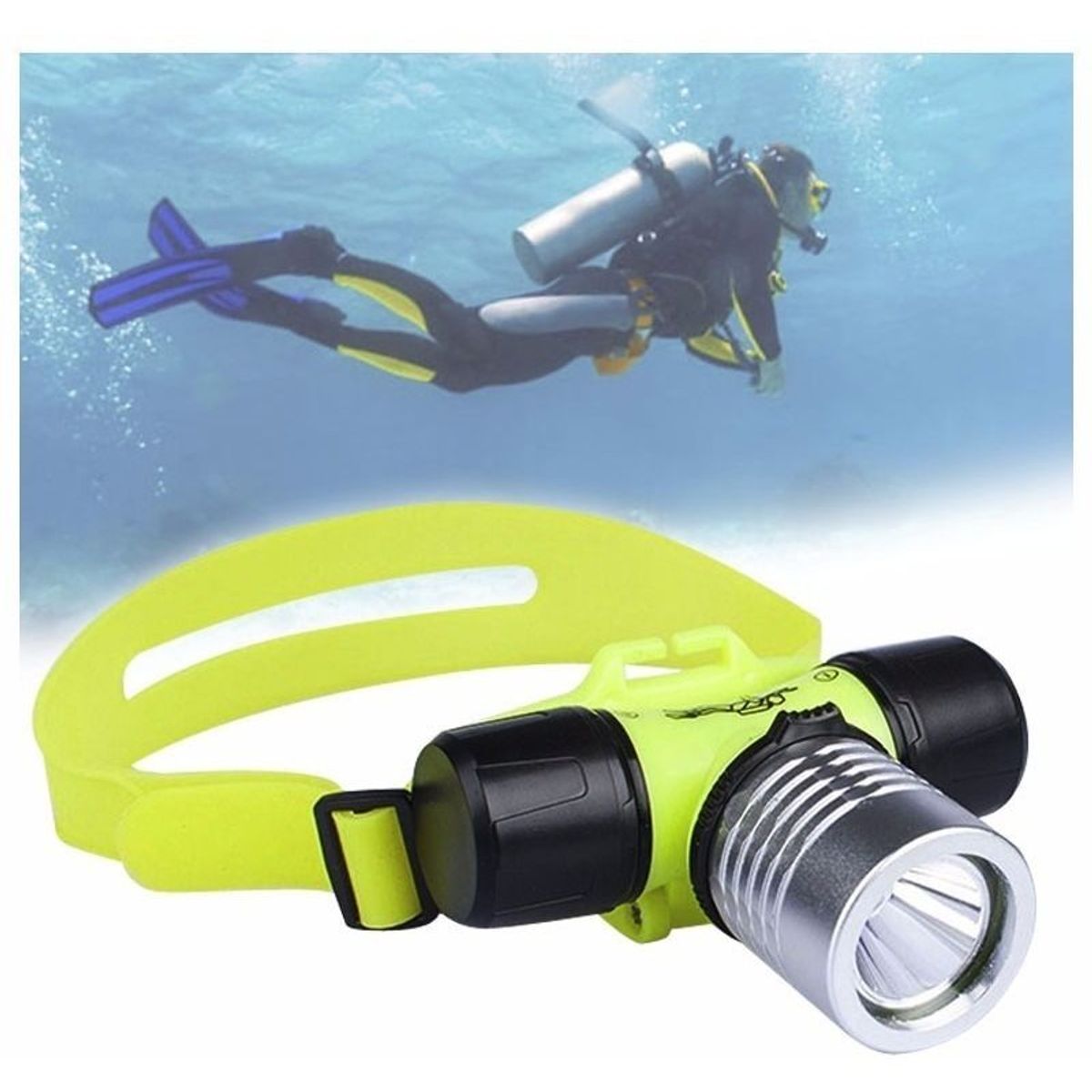 OPALUX - Linterna Frontal Acuatica Opalux 3w 180 Lumens