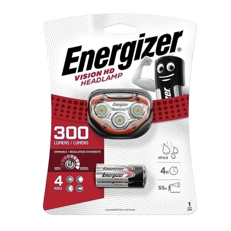 ENERGIZER - Linterna Frontal Energizer 300 Lumenes