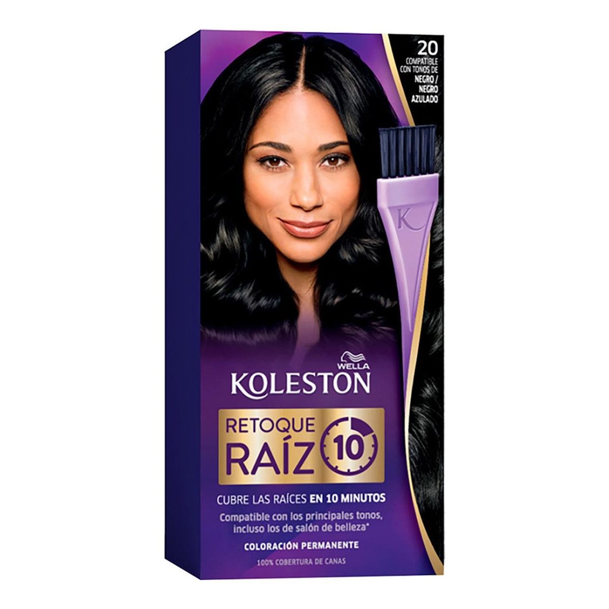 WELLA - Tinte Koleston Retoque Raiz 10min Permanent 20 Negro Azulado