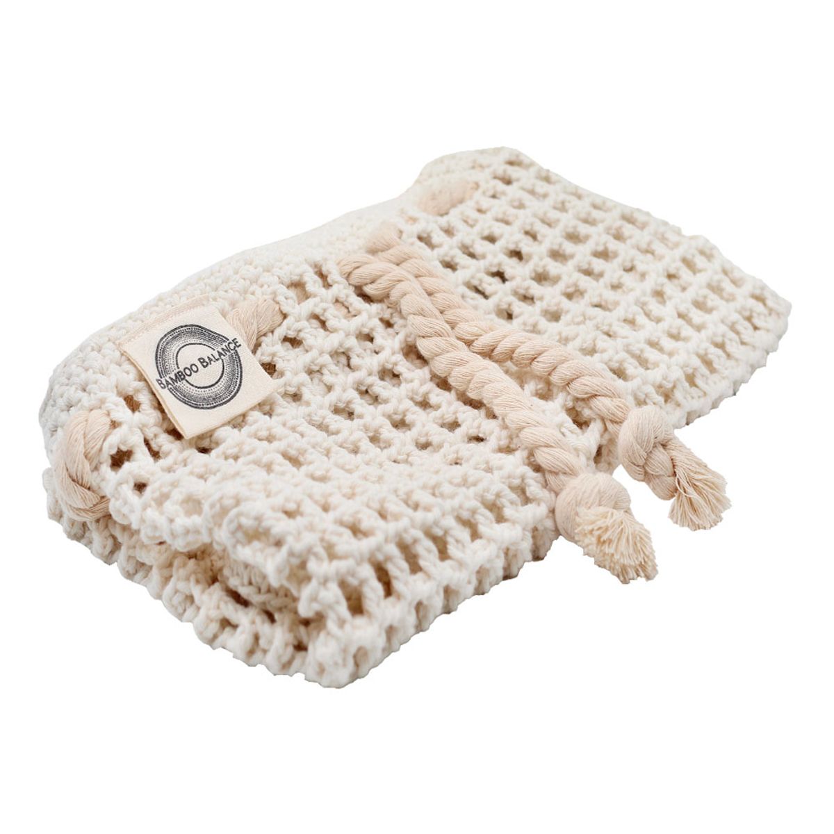 BAMBOO BALANCE - Bolsa de Malla Tejida a Crochet Bamboo Balance