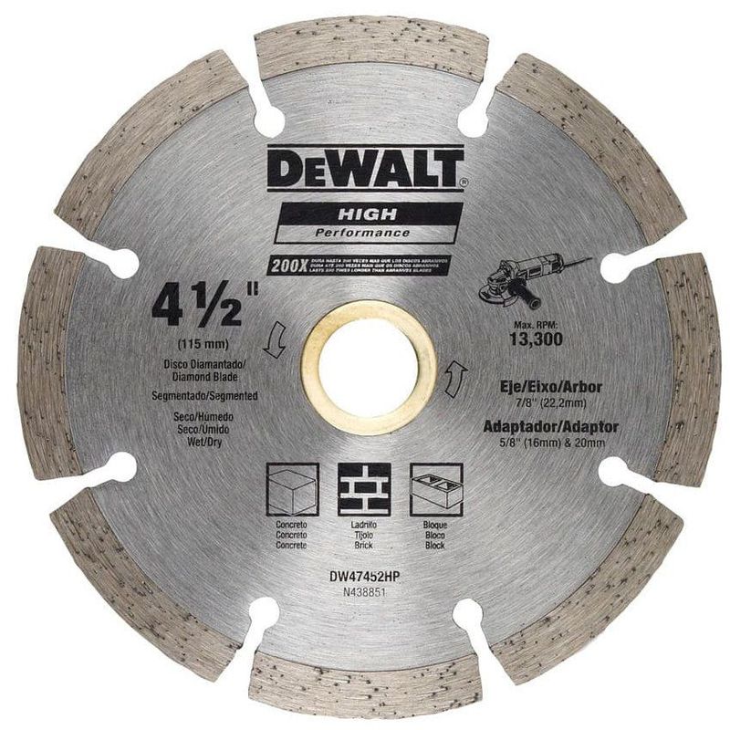 DEWALT - Disco Diamantado 4-1/2" Segmentado - HP