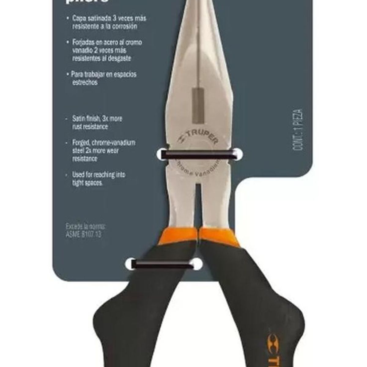 TRUPER - Alicate punta corte 6" mango de vinil truper 17309