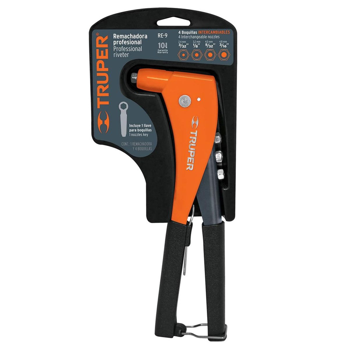 TRUPER - Remachadora 9" con 4 boquillas truper re-9 17960