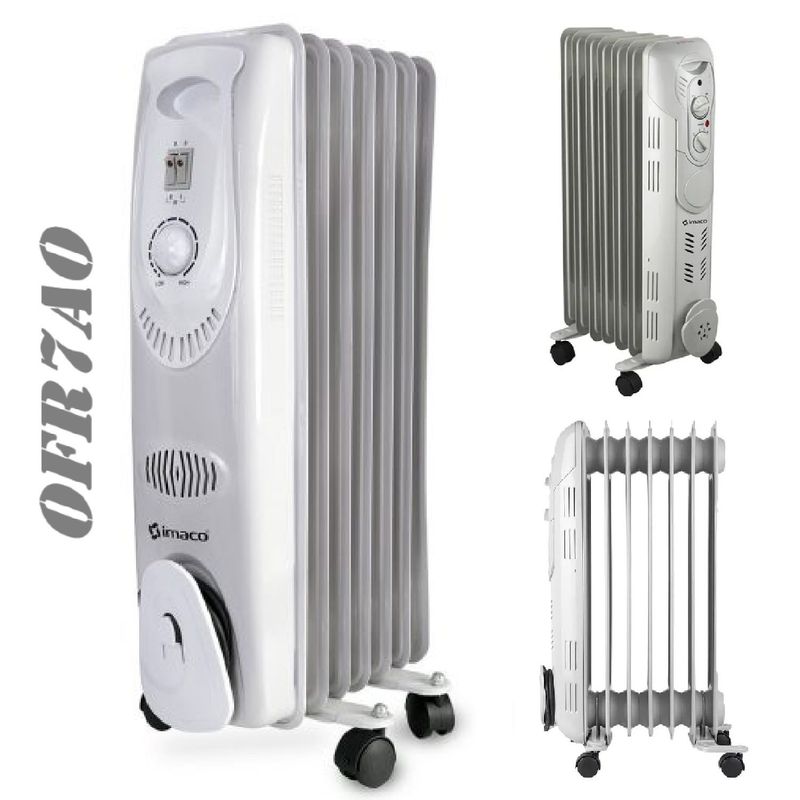 IMACO - Estufa Termo Radiador Imaco OFR7AO 1500 Wats 7 Celdas